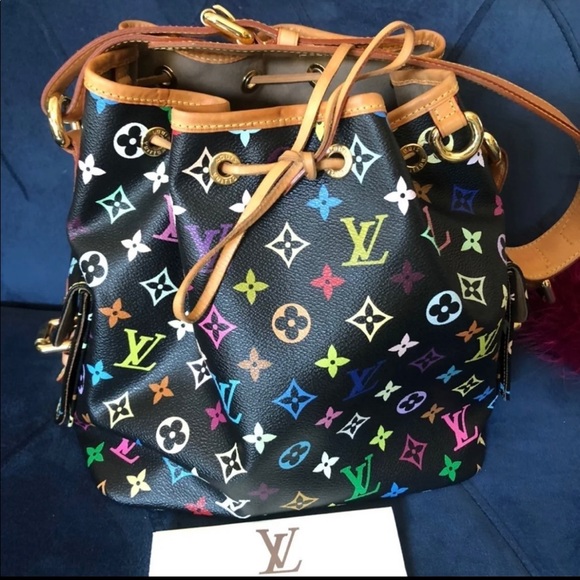 Stunning Louis Vuitton multicolor petite noe - Picture 3 of 14
